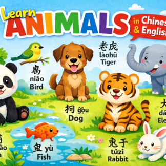 A1-level Chinese–English banner (Animals)
